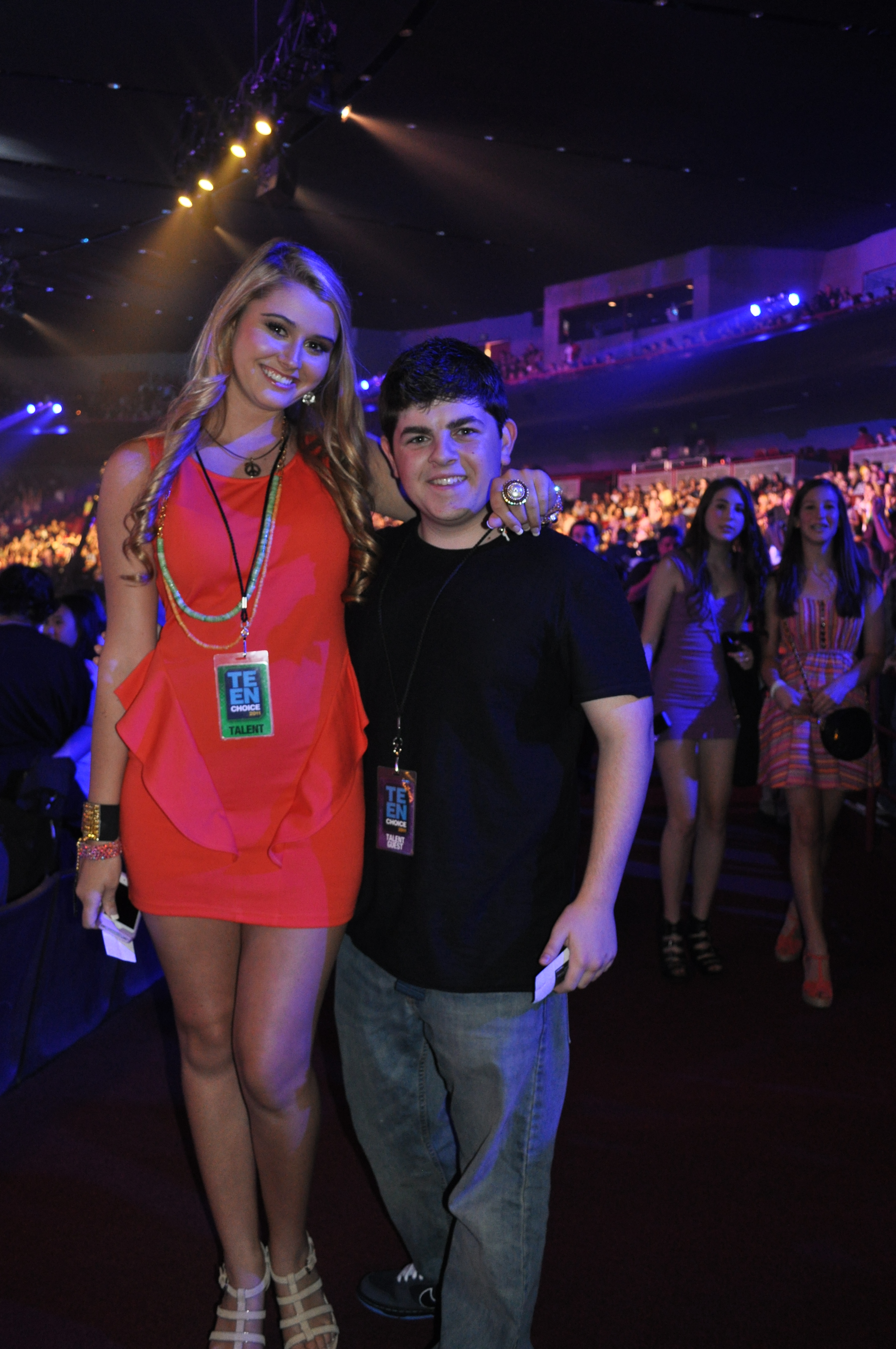 Courtney Baxter and Josh Flitter at the 2011 Teen Choice Awards