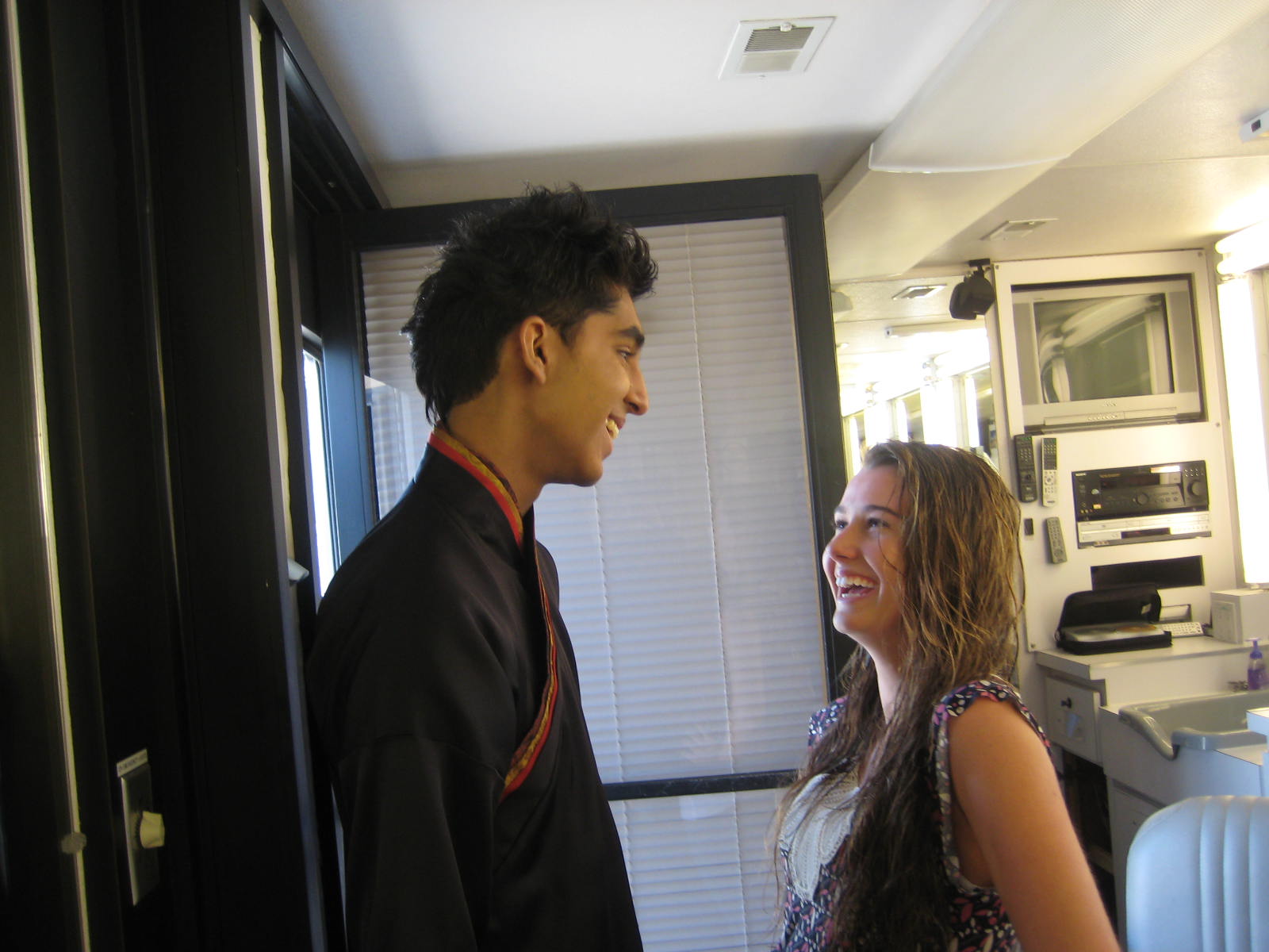 Courtney Baxter and Dev Patel, 