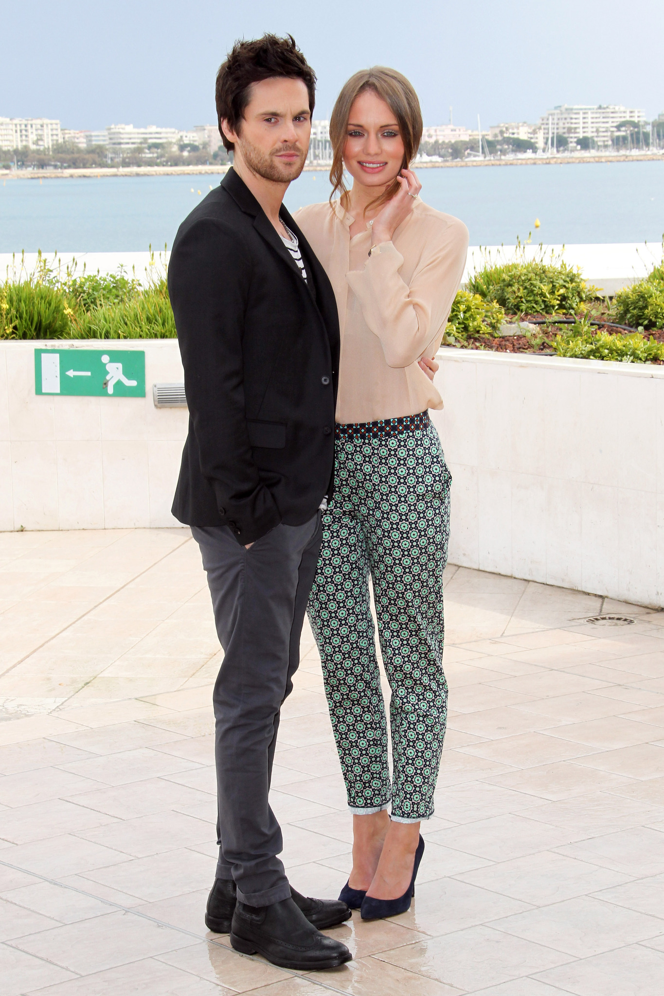 Tom Riley and Laura Haddock attend photocall for the TV serie 'Da Vinci's Demons' at MIP TV 2013 on April 8, 2013 in Cannes, France.