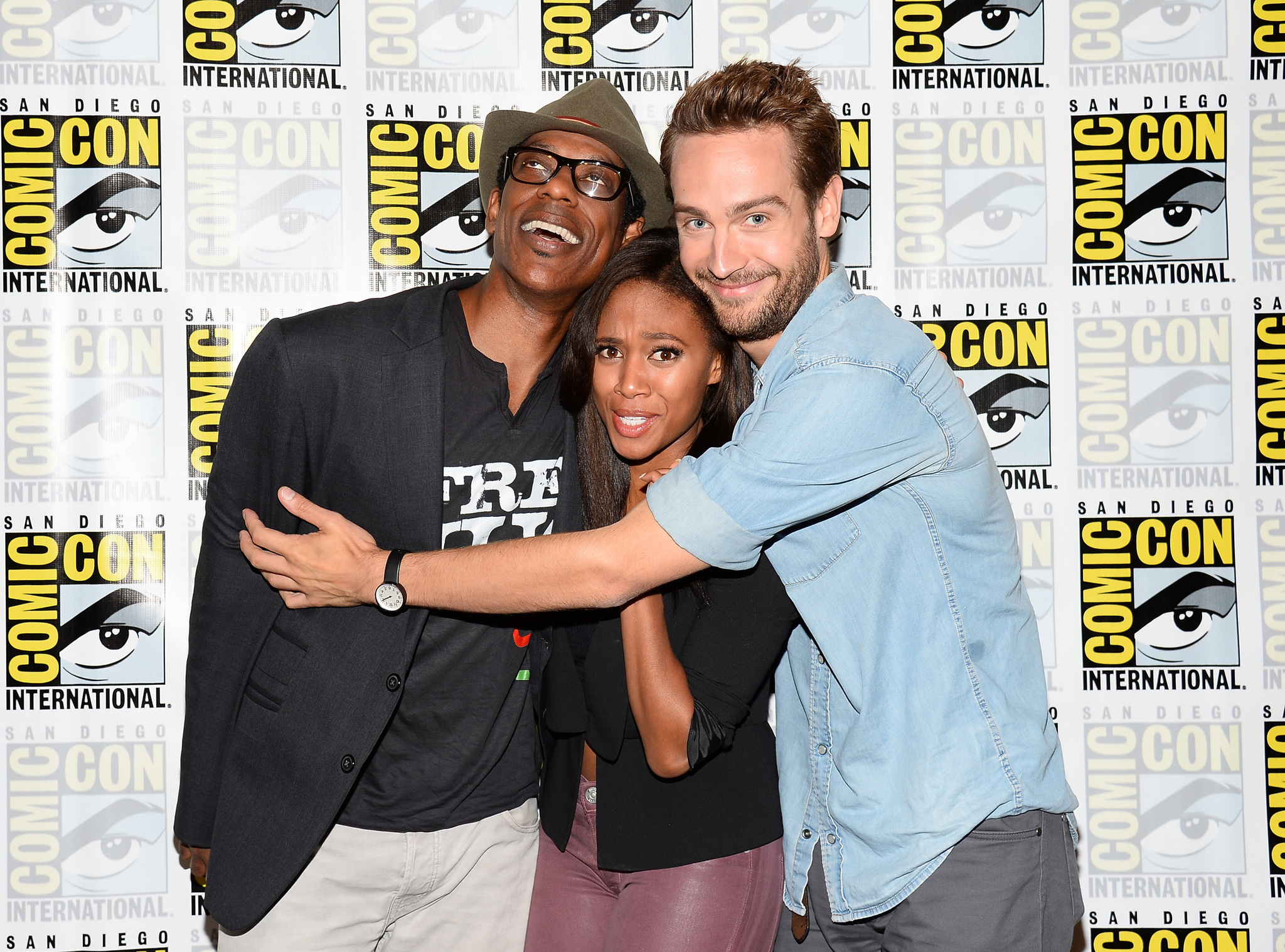 Orlando Jones, Tom Mison and Nicole Beharie at event of Sleepy Hollow (2013)