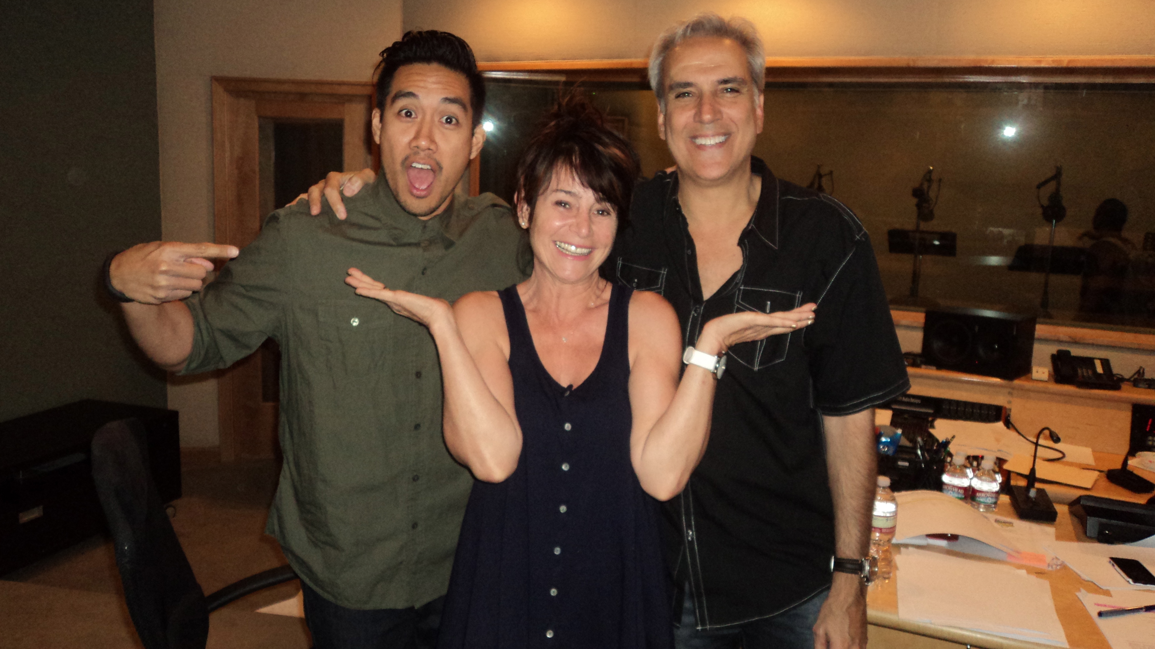 Stevie Vallance, with producers Tracy Tubera and Bill Schultz, as Voice Director on 2 seasons of Wild Grinders (Nicktoons).