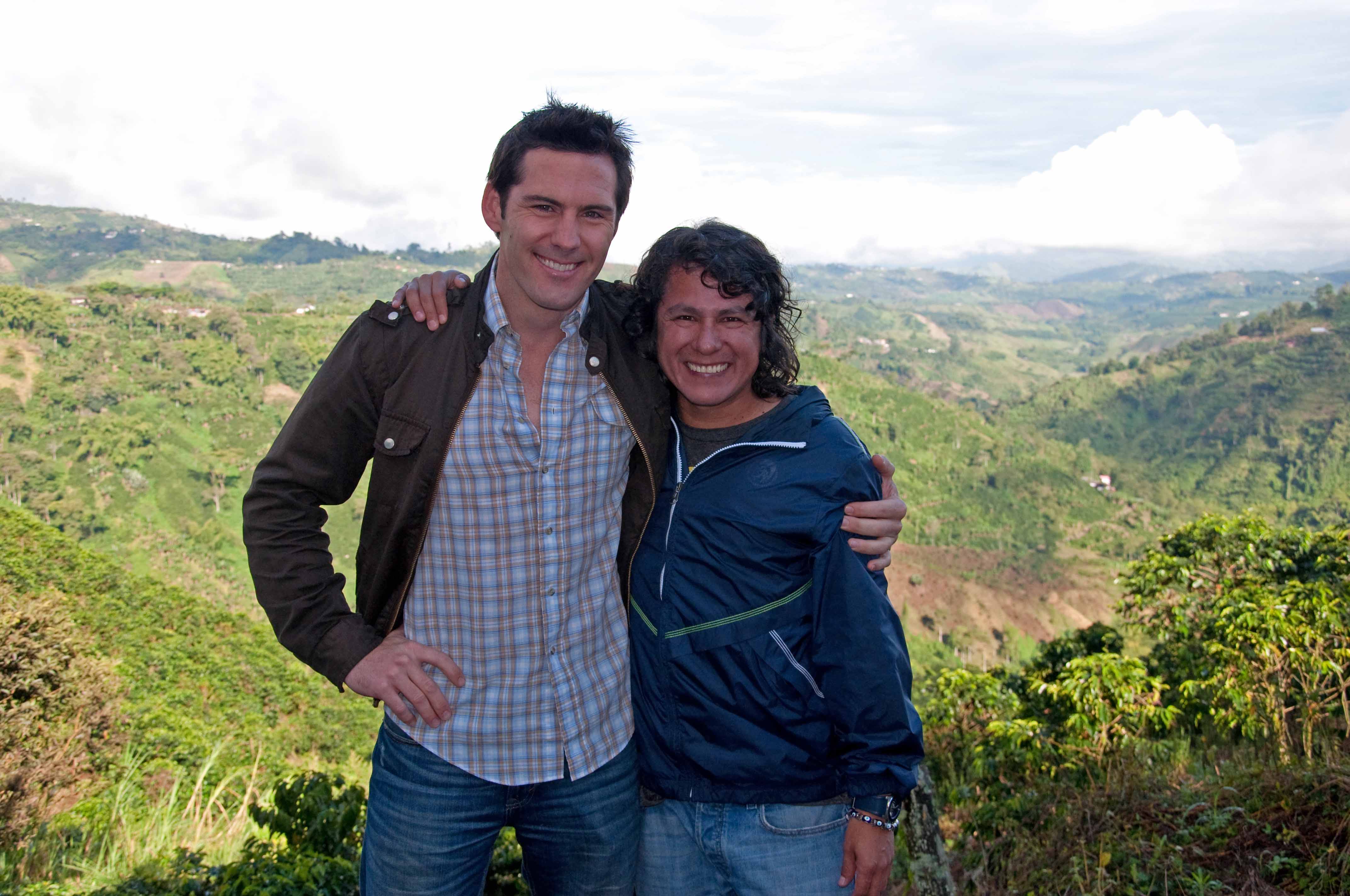 With director Herney Luna on location in Colombia for 