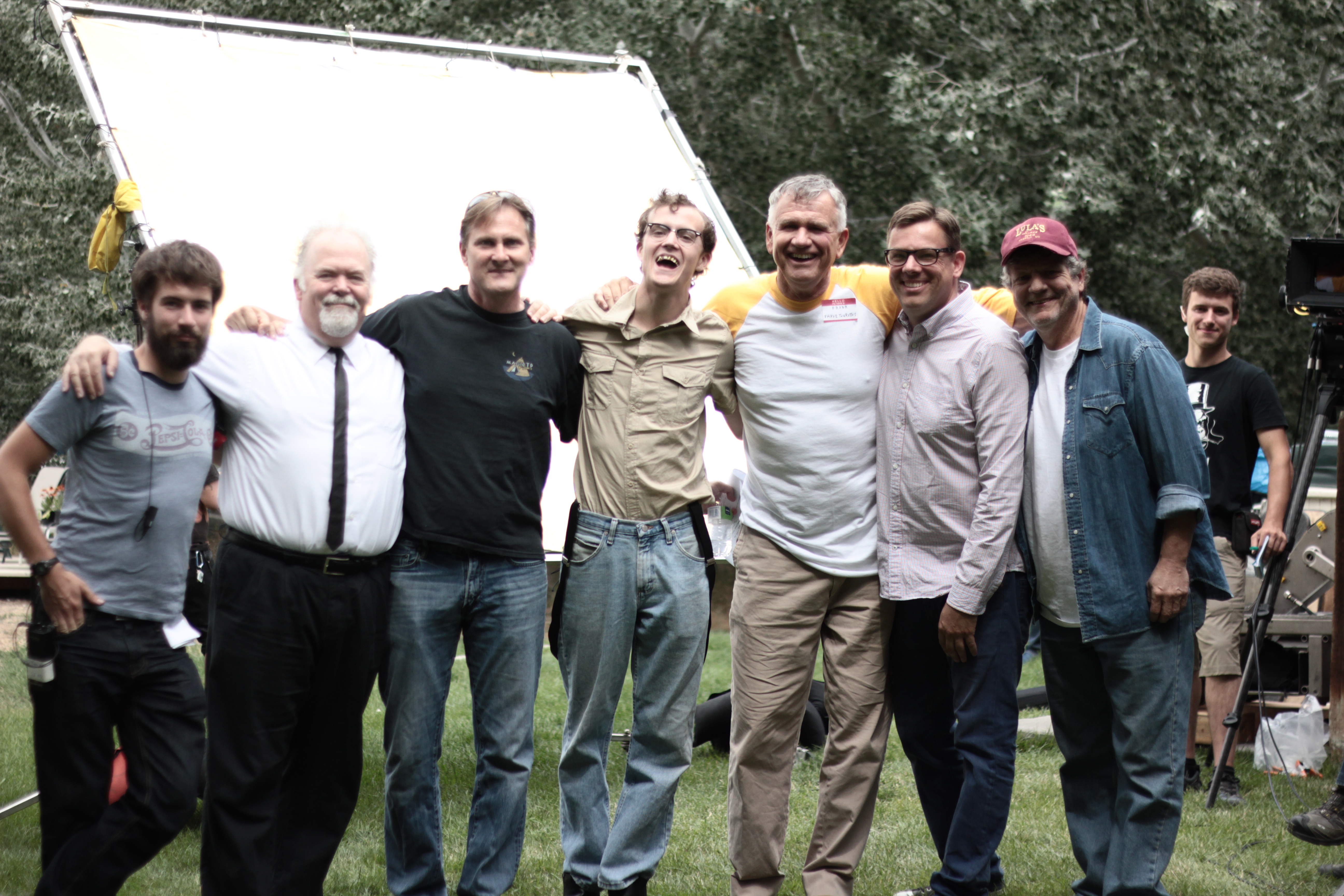 Director Dale Peterson with Actors Wayne DuVall, Brent Briscoe, Garrett M. Brown and the cast and crew of 
