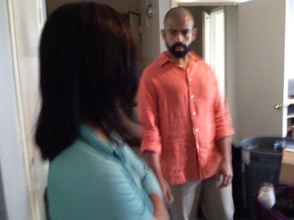 Eliezer Ortiz as the Landlord in the film Kwame.