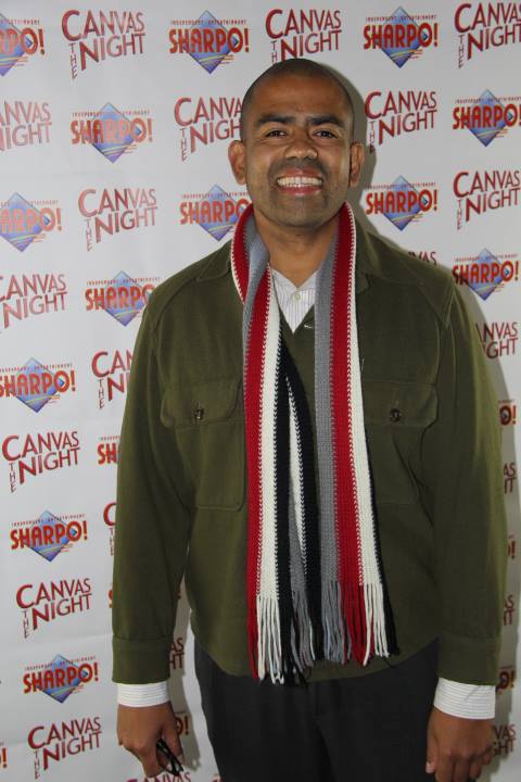 Eliezer Ortiz on the Red Carpet of the film Canvas The Night.