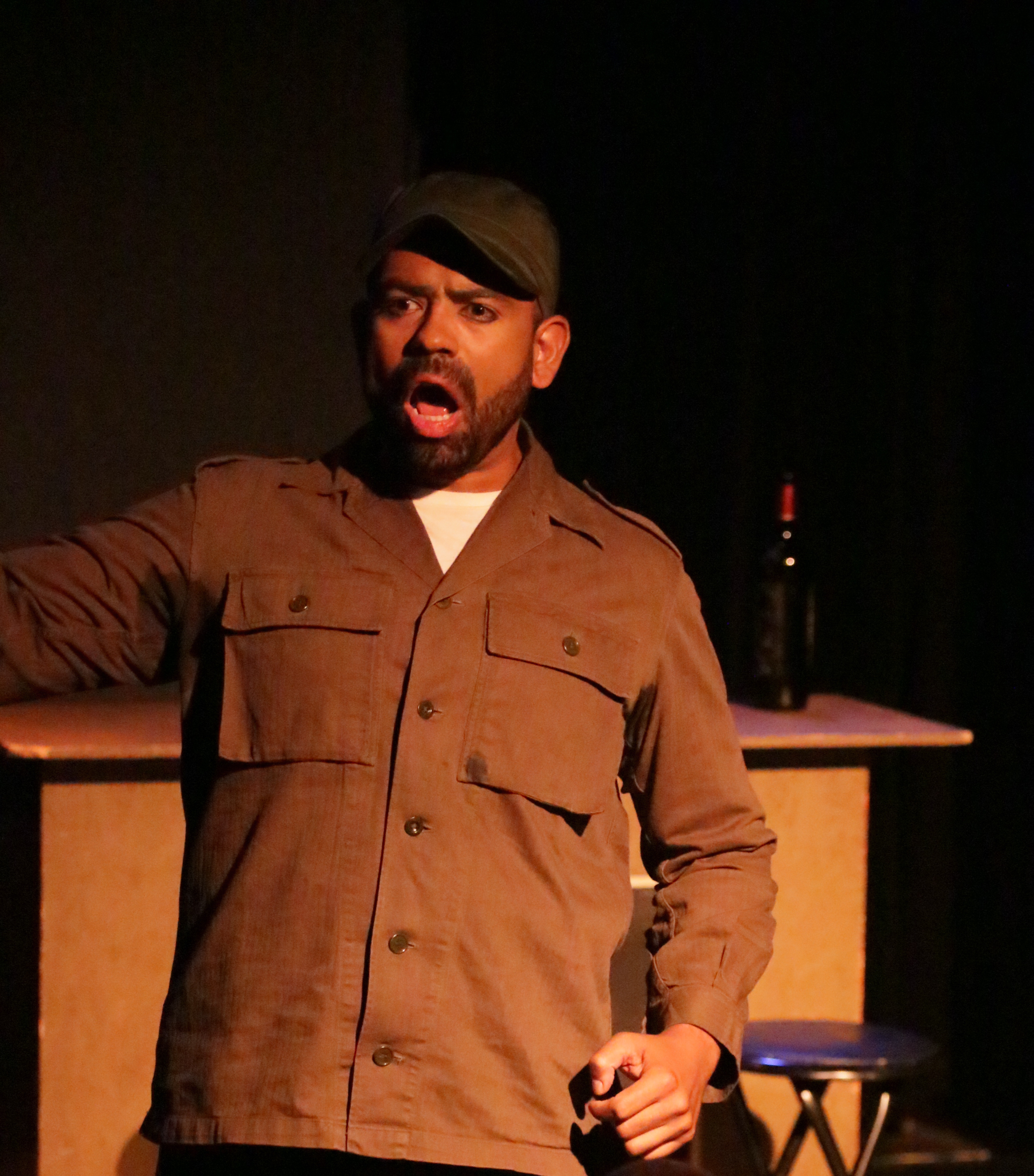 Eliezer Ortiz as Fidel Castro in 