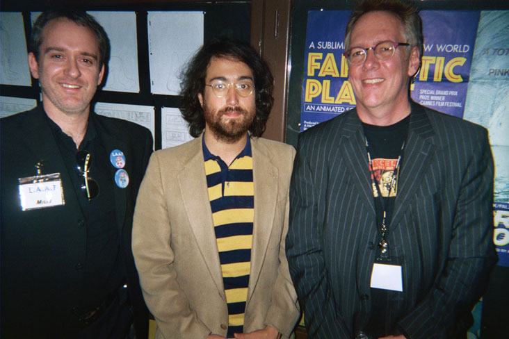 Miles Flanagan, Sean Lennon and John Andrews at LAAF 2007