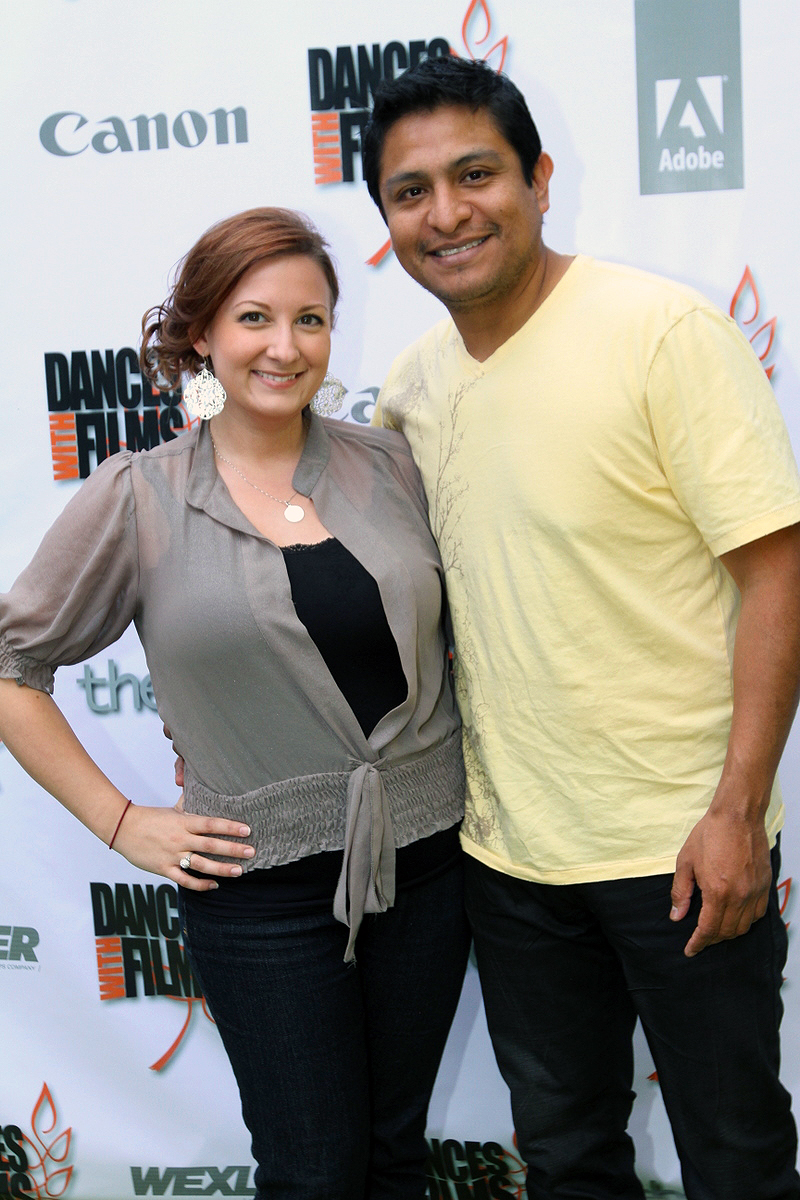 Omar Leyva with Abby Boultinghouse at Dances With Films festival (2011)
