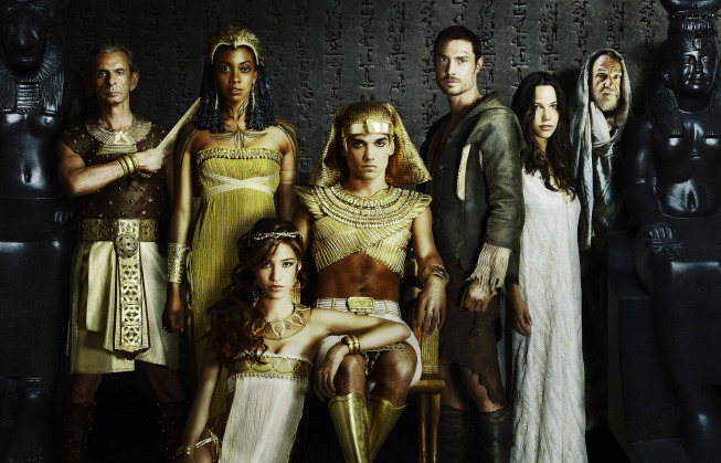 Still of Max Brown, Antony Bunsee, Travis Beacham, Kelsey Asbille, Reece Ritchie, Condola Rashad and Caroline Ford in Hieroglyph (2014)