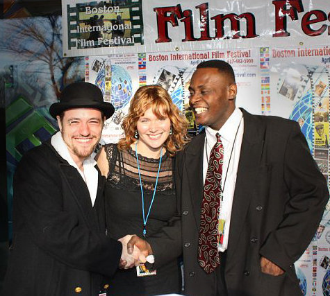 Red Carpet at the Boston International Film Festival with Chloe McFeters and Executive Director Patrick Jerome, where 