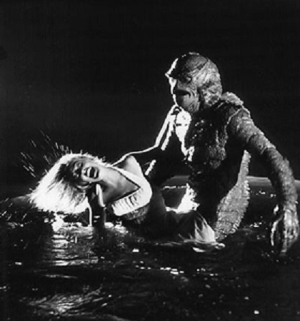 Tom Hennesy in Revenge Of The Creature (with Lori Nelson).