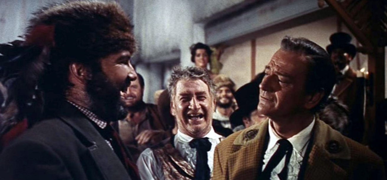 Tom Hennesy (left) in The Alamo (with John Wayne).