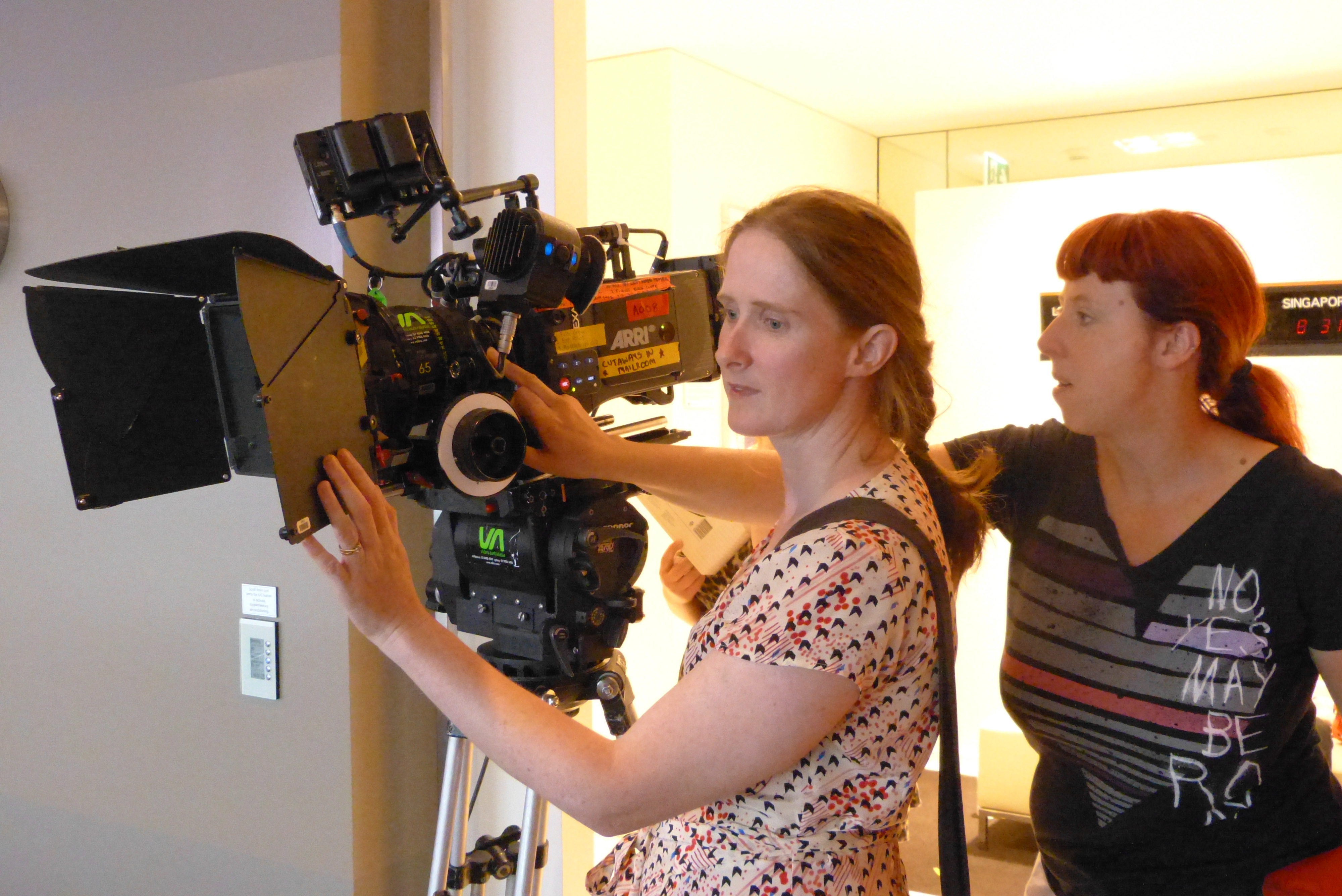 Louise Alston directs Photocopier 2012 with Director of Photography, Nicola Daley