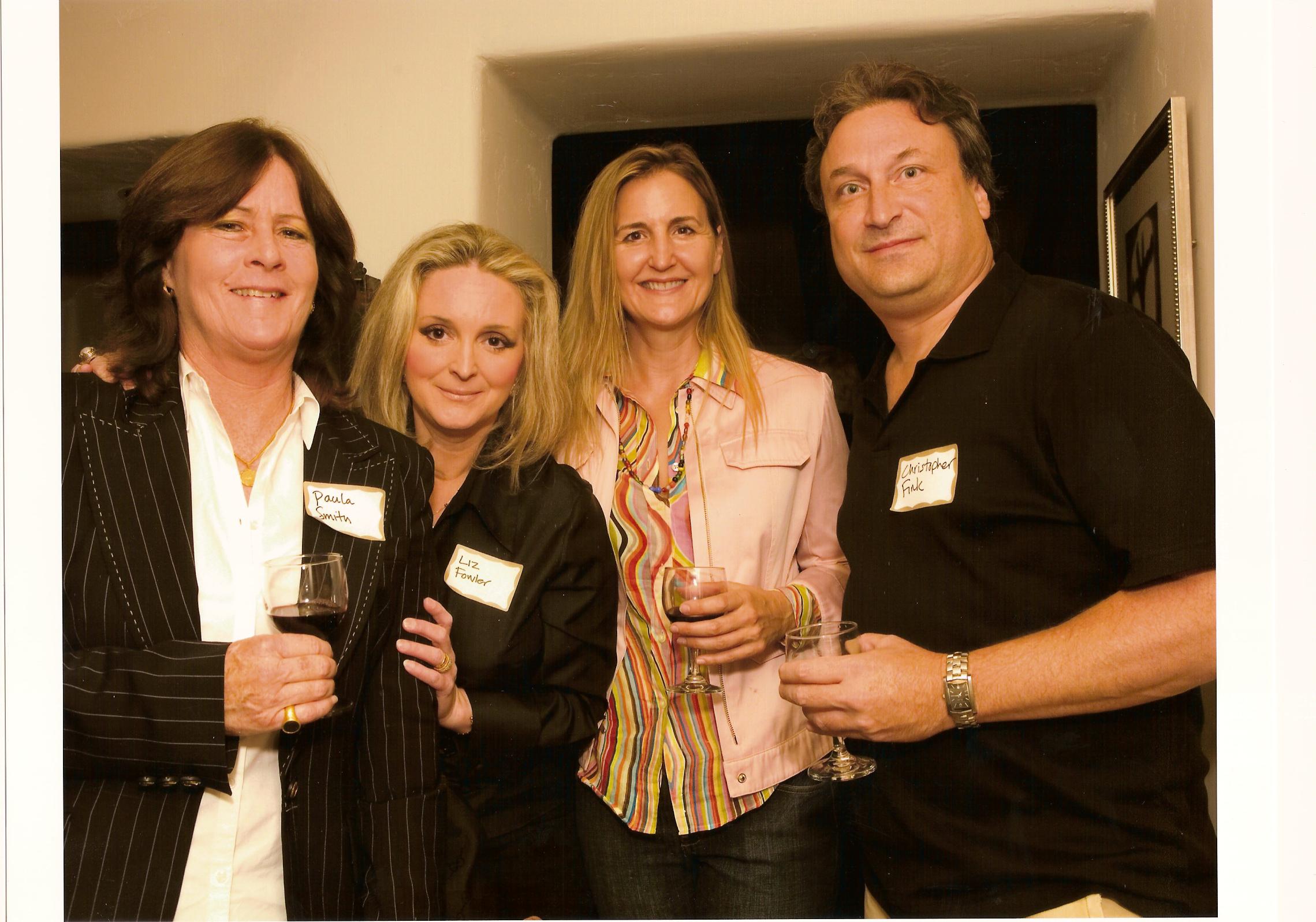 Paula Smith, Elizabeth Fowler, Debra Fink and Chris Fink at Kucinich Fundraiser