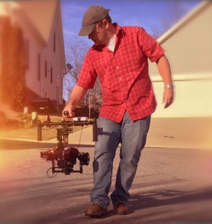 James Suttles operating a handheld gimbal system