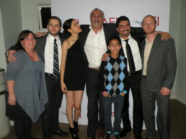 Erika Ann Walters, Julian Higgins, Sana Etoile, Maz Siam, Youssef Alsheikh, Ayman Samman and Andrew Wheeler at the premiere of 