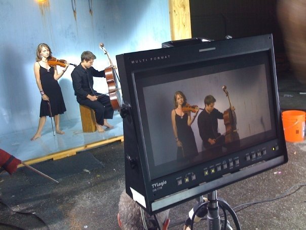 On Set for the Music Video 