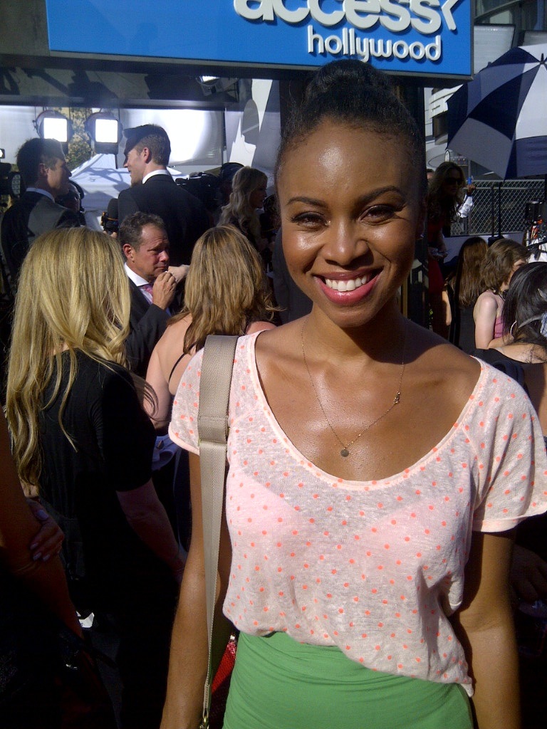 Sharaé Nikai attends 64th Annual Primetime Emmys held at Nokia Theatre on September 23, 2012 in Downtown Los Angeles.