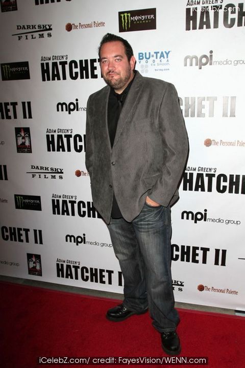 Ed Ackerman arrives at the premiere of Hatchet II at the Egyptian Theater in Los Angeles.