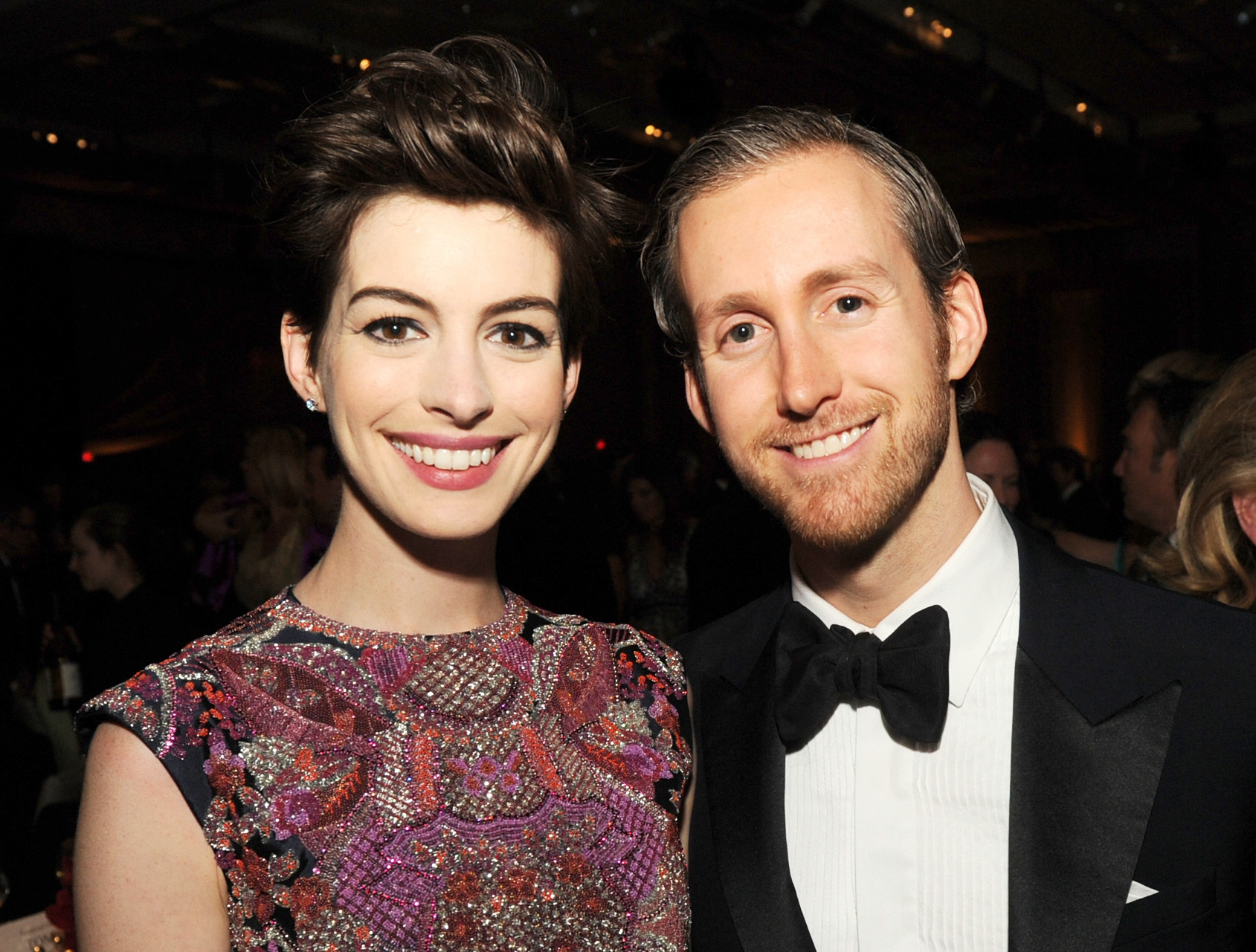 Anne Hathaway and Adam Shulman