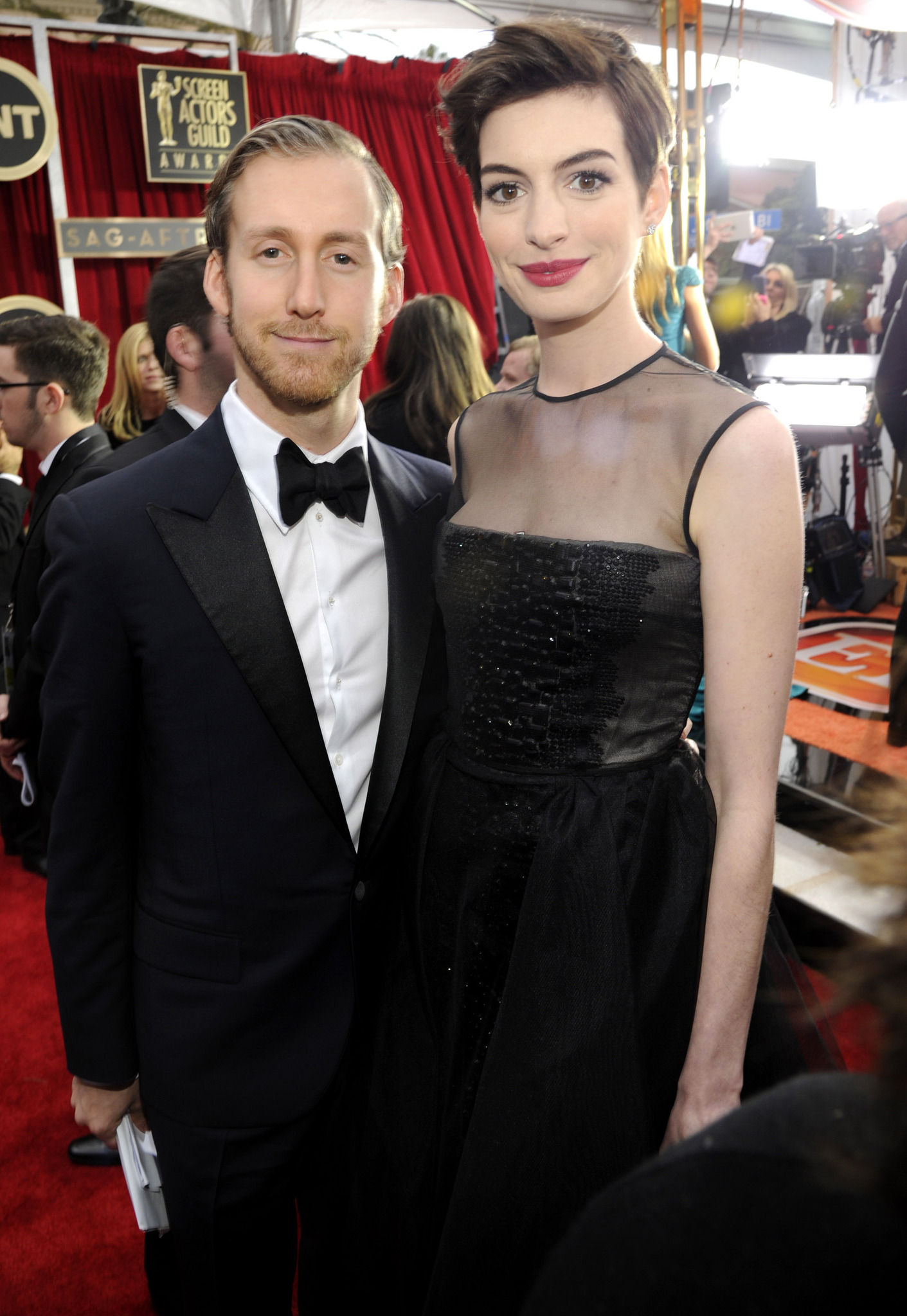 Anne Hathaway and Adam Shulman