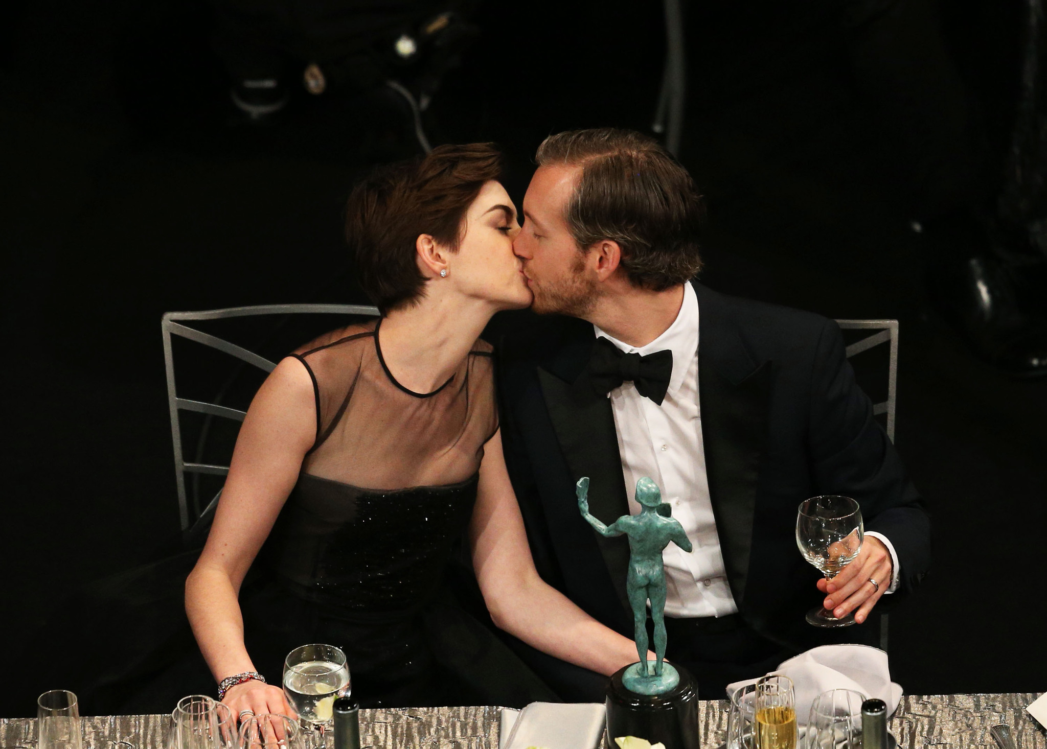 Anne Hathaway and Adam Shulman