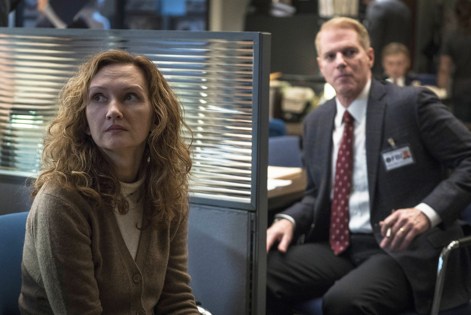 Still of Noah Emmerich and Svetlana Efremova in The Americans (2013)