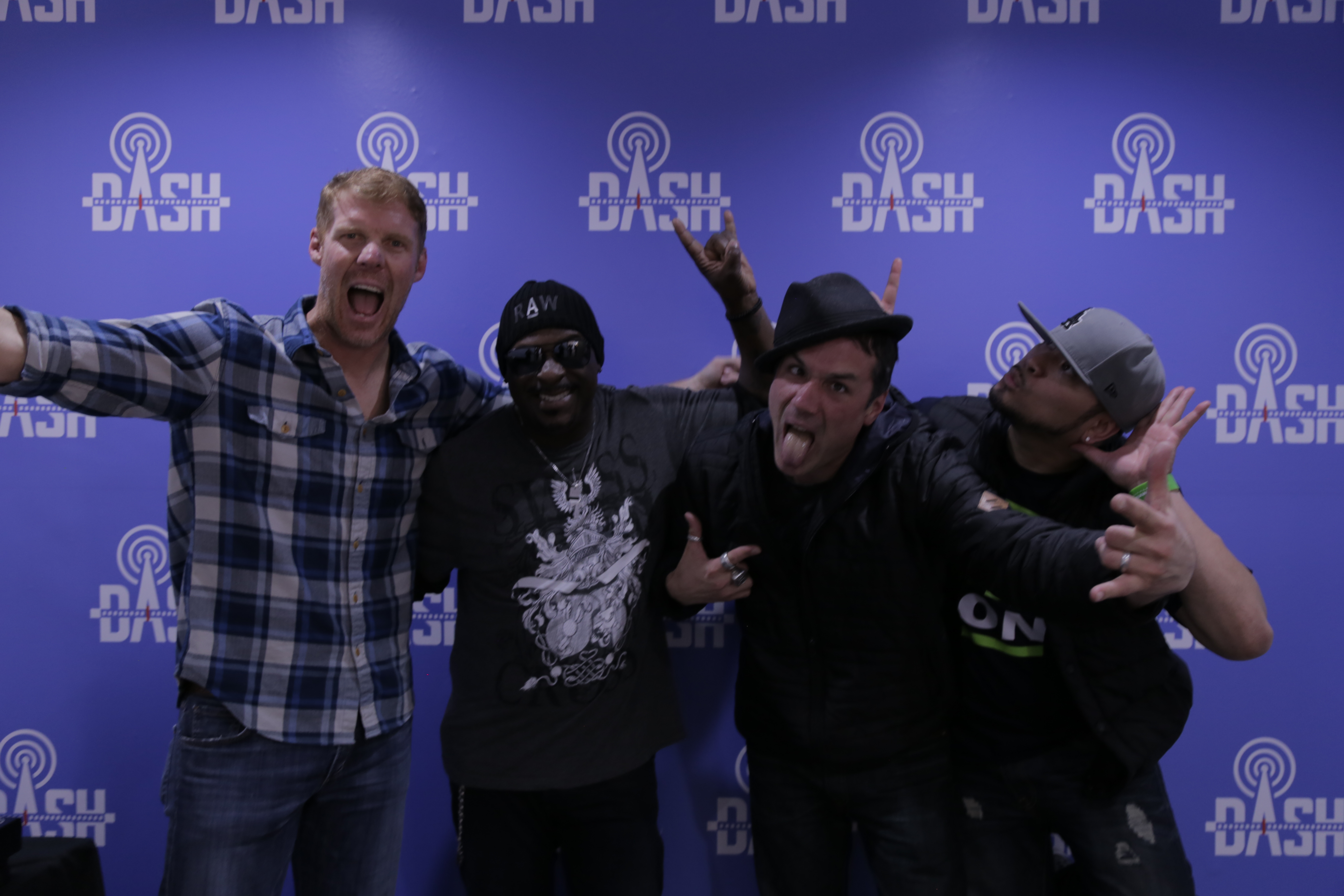 Alexi Lalas, Derek Bramble, Dylan Berry, DJ LAX at Dash Radio