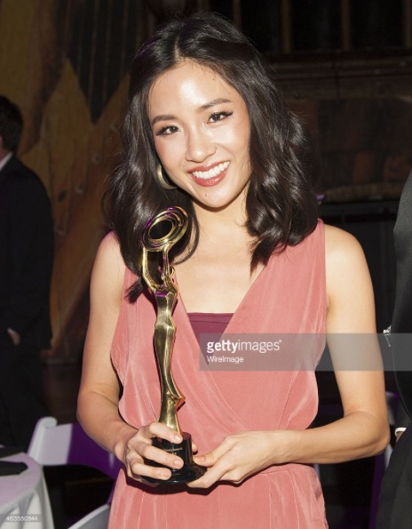 LOS ANGELES, CA - FEBRUARY 15: New Beauty Recipient Constance Wu backstage at 1st Hollywood Beauty Awards Presented By LATF And Benefiting Children's Hospital Los Angeles at The Fonda Theatre on February 15, 2015 in Los Angeles, California.