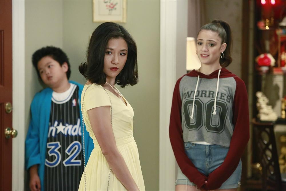 Still of Constance Wu, Luna Blaise and Hudson Yang in Fresh Off the Boat (2015)