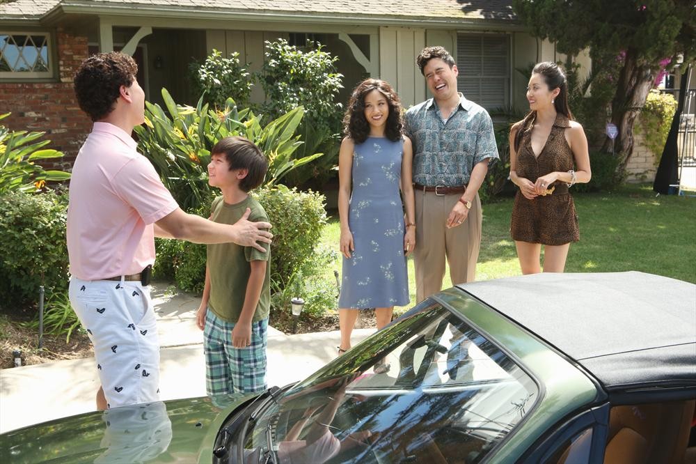 Still of Randall Park, Constance Wu, Susan Park and Forrest Wheeler in Fresh Off the Boat (2015)