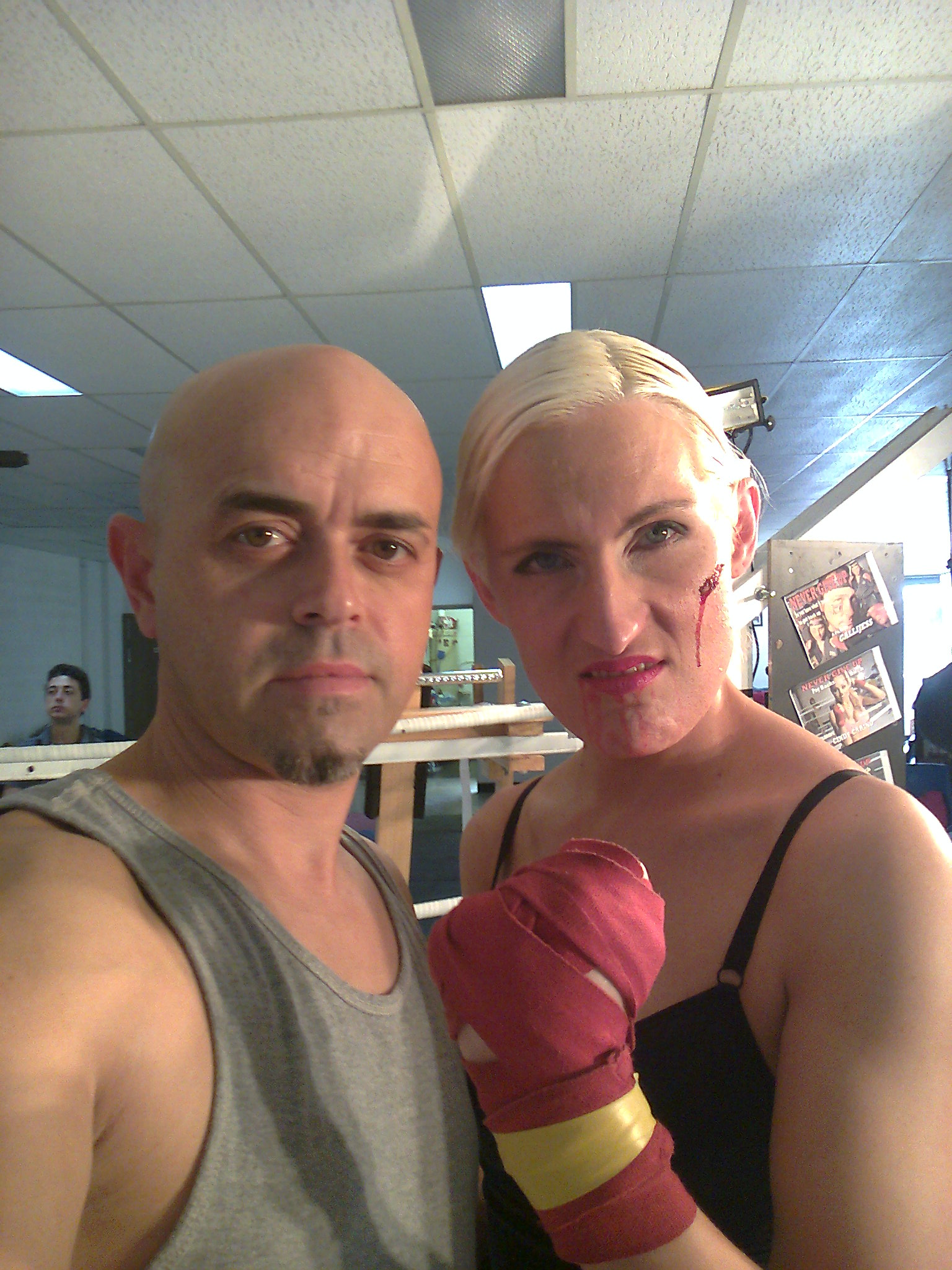 on the set of ready to rumble short film