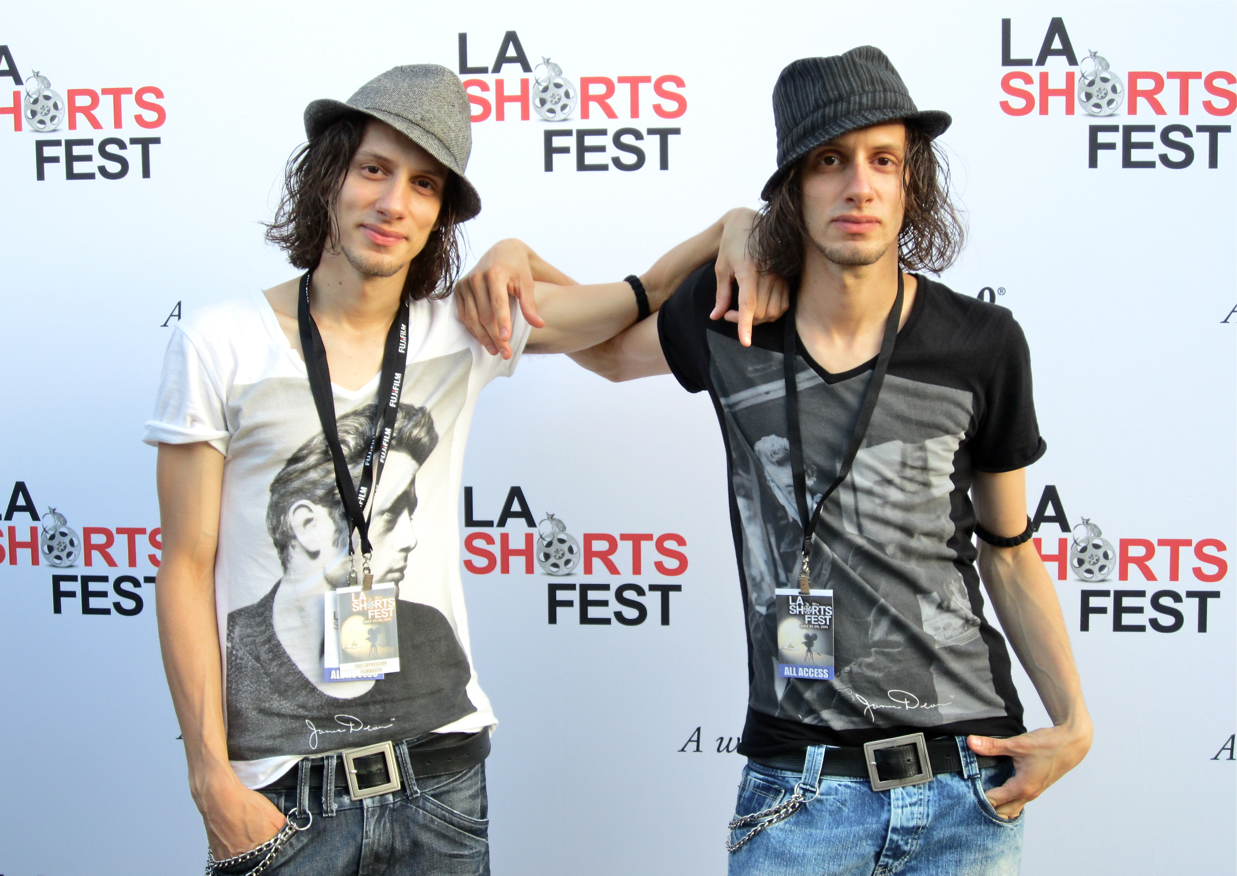 Facundo Lombard and Martín Lombard at LA Shorts Fest. Screening of Free Expression (2012)