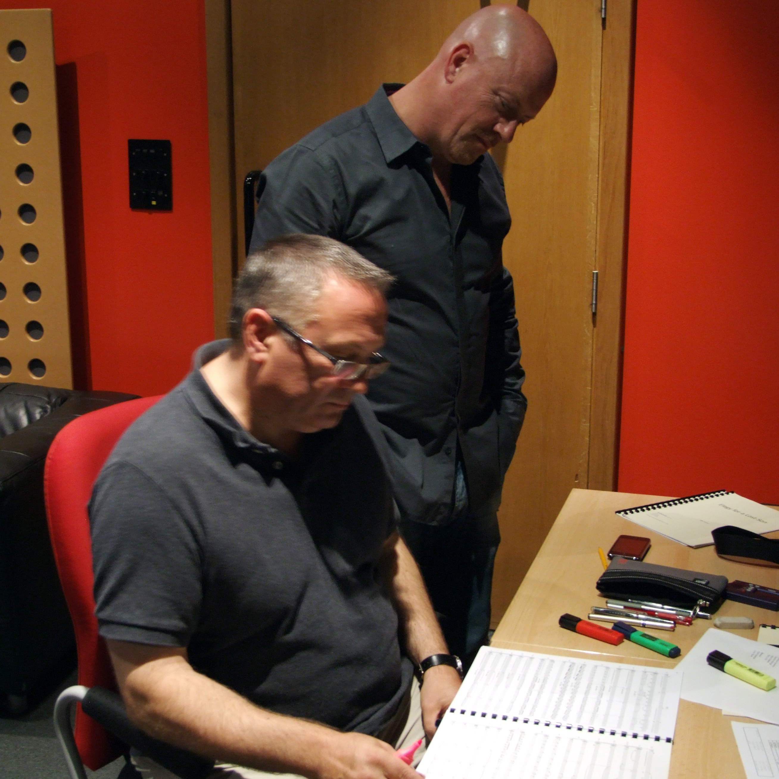 Producing at Phoenix Sound, Pinewood Studios, England with maestro Steve Sidwell and the English Chamber Orchestra