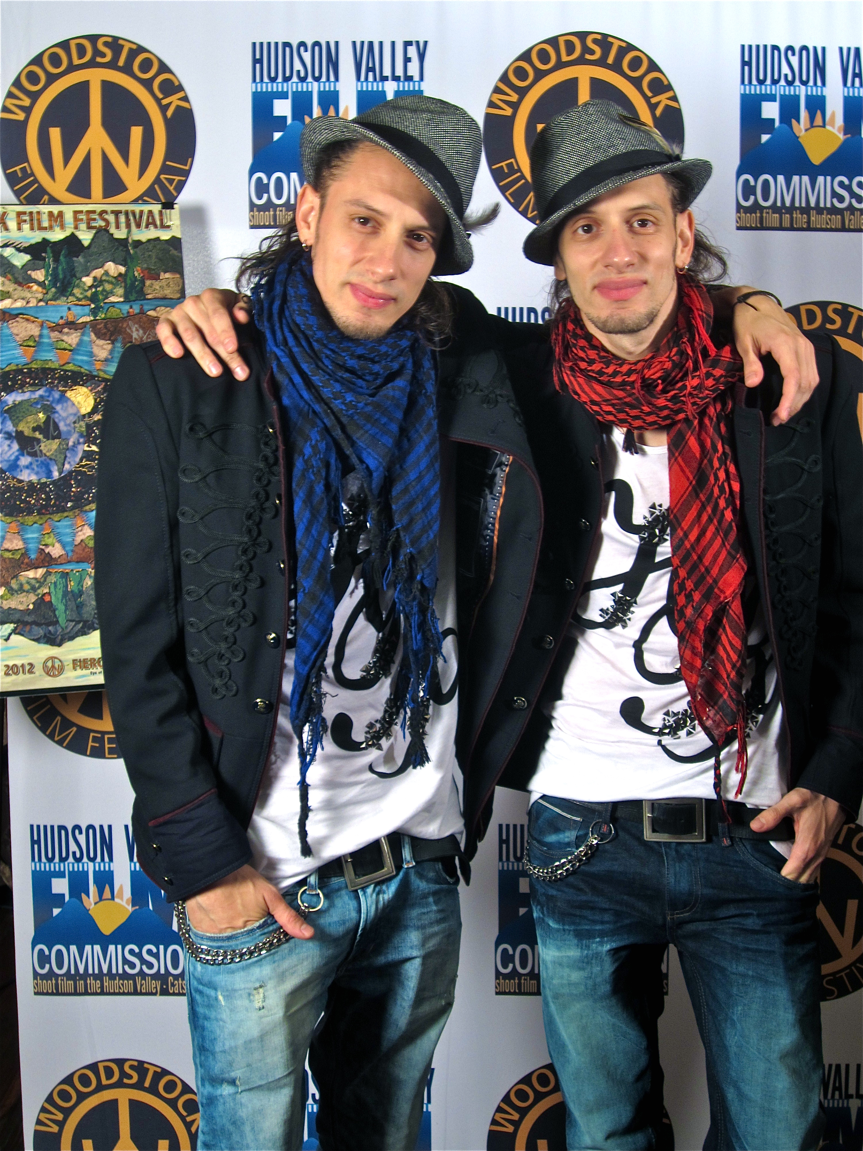 Facundo Lombard and Martín Lombard at Woodstock Film Festival. Screening of Free Expression (2012)