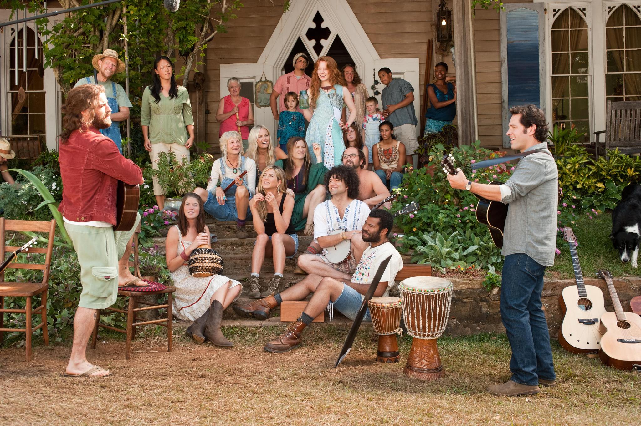 Still of Kerri Kenney, Paul Rudd and Justin Theroux in Wanderlust (2012)