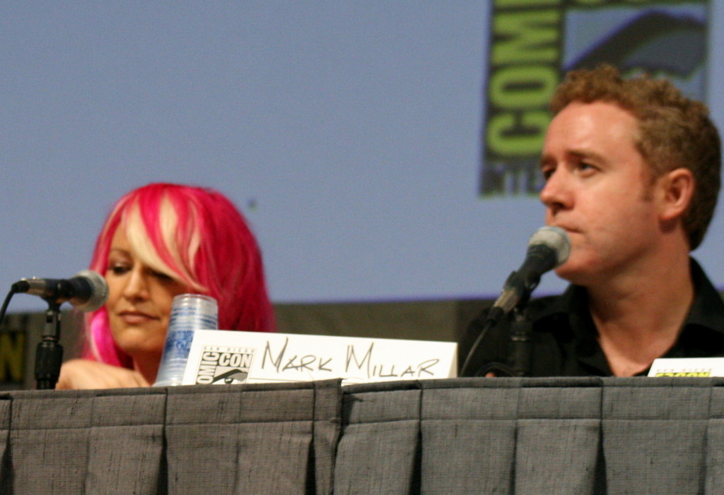 Jane Goldman and Mark Millar at event of Ateini cia arba gausi i duda! (2010)