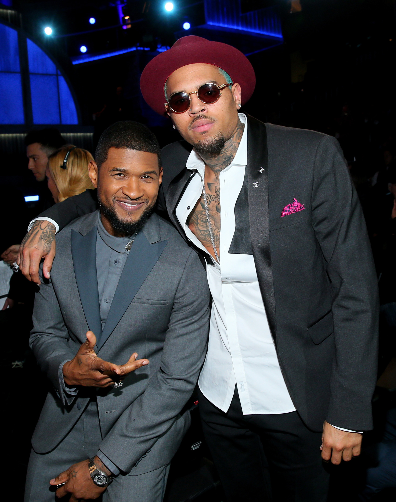 Chris Brown at event of The 57th Annual Grammy Awards (2015)