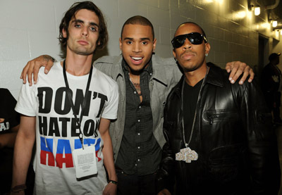 Tyson Ritter and Chris Brown