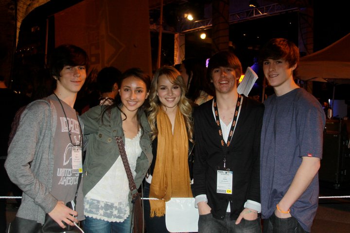 Billy Canaan's Creed and Bridgit Mendler. January 2011 NAMM