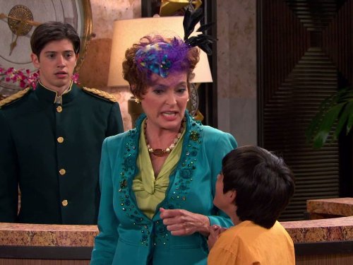 Still of Carolyn Hennesy, Karan Brar and Chris Galya in Jessie (2011)