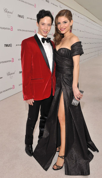 Maria Menounos and Johnny Weir at event of The 82nd Annual Academy Awards (2010)