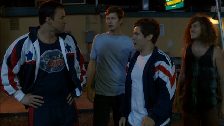 Still of Scott Connors, Anders Holm, Adam DeVine and Blake Anderson in Workaholics