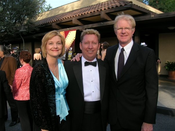 Dan and Deb just received the Best Feature Film Award for their independent film, Hiding Victoria. The award was presented to them by Ed Begley Jr.