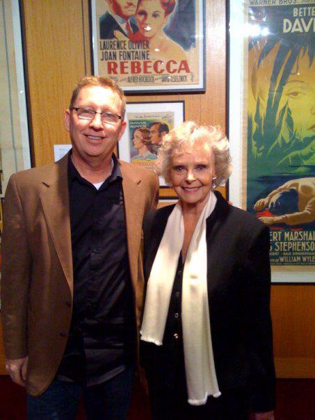Dan with June Lockhart at the Academy headquarters in Los Angeles.