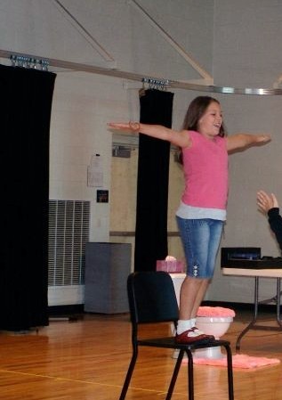 Kamilah Lay - title character in JUNIE B. JONES AND A LITTLE MONKEY BUSINESS rehearsal performance