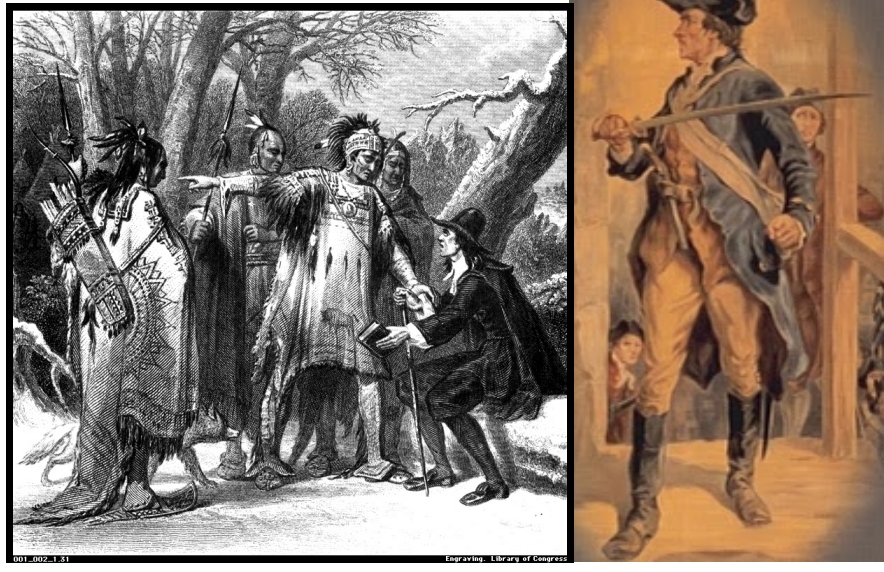 Ethan Allen military leader defender of rights of VermonRepublic& its antislavery.Roger Williams founder of region of religious freedom against Puritan dictatorship