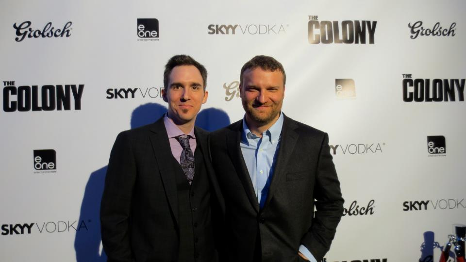 with Patrick Tarr at premiere of The Colony.