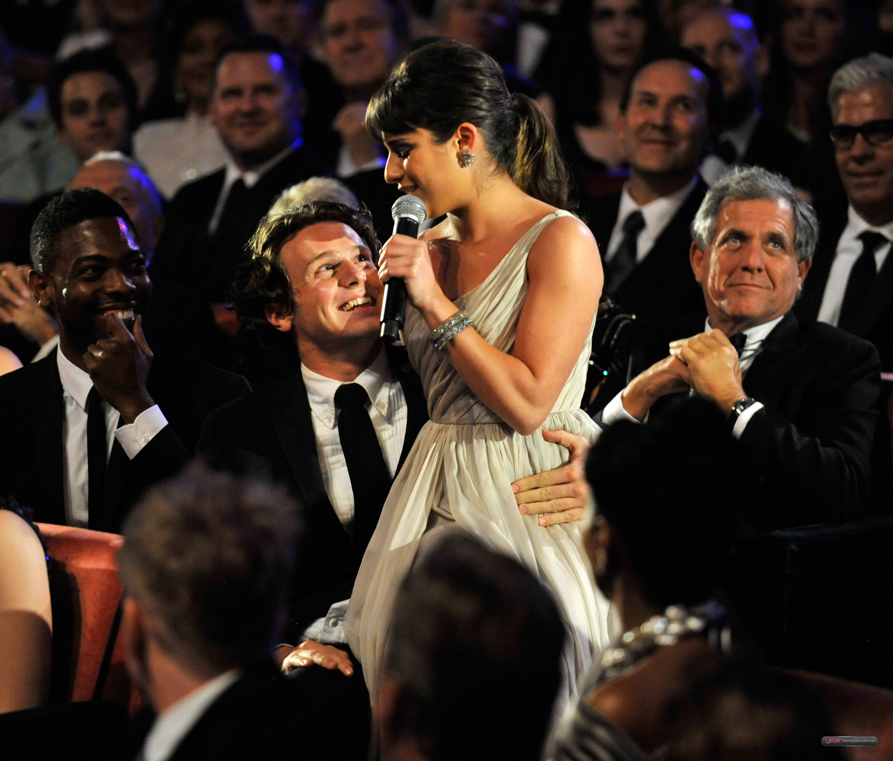 2010 Tony Awards-Michael Benjamin Washington, Jonathan Groff, Lea Michele