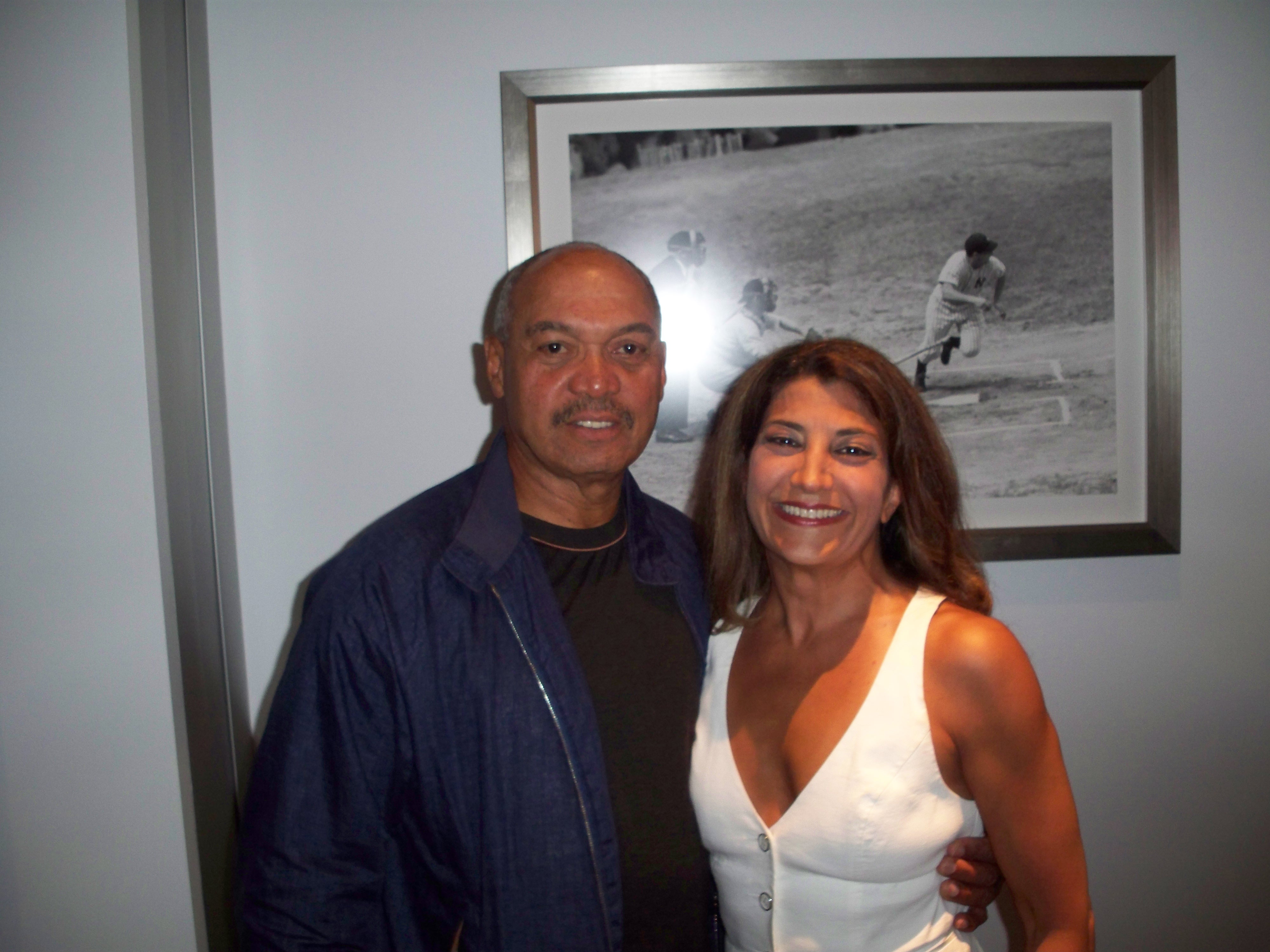 Reggie Jackson and Fran Ganguzza at the New Yankee Stadium - July 1st, 2009